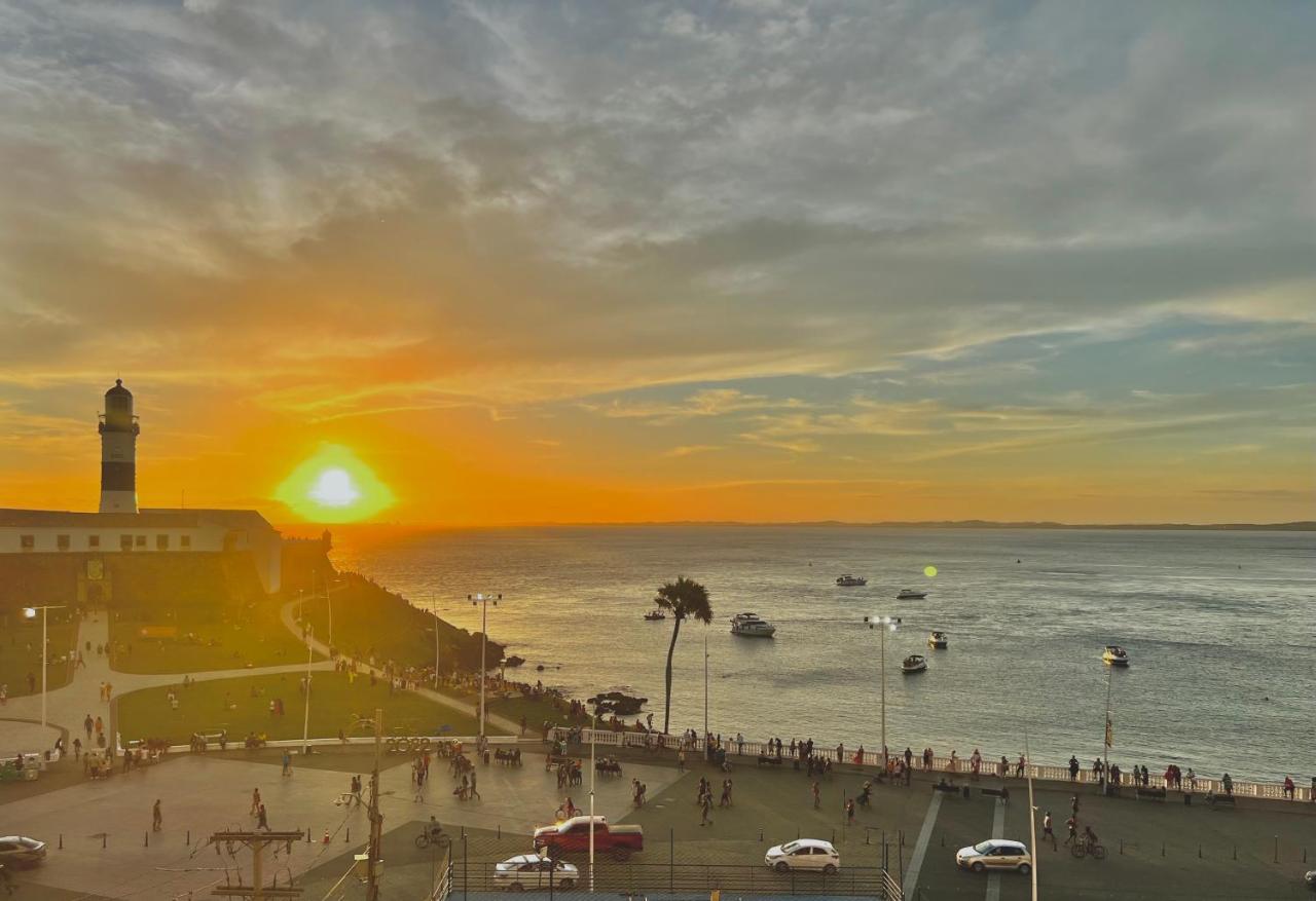 Apartamento No Farol Da Barra. Vista Deslumbrante Para O Mar! No Circuito Do Carnaval. Ao Lado Do Porto Da Barra ! Salvador Ngoại thất bức ảnh