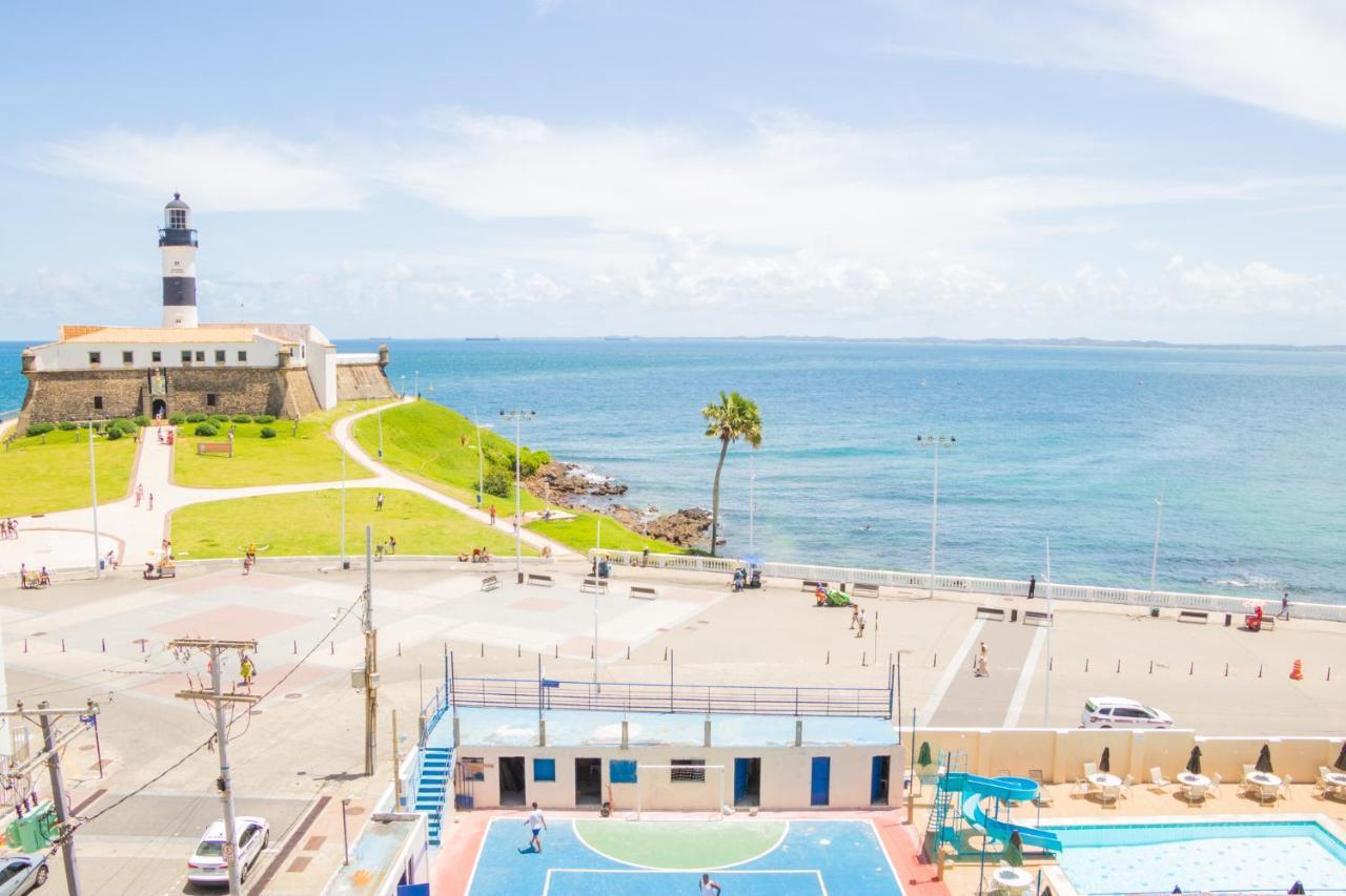 Apartamento No Farol Da Barra. Vista Deslumbrante Para O Mar! No Circuito Do Carnaval. Ao Lado Do Porto Da Barra ! Salvador Ngoại thất bức ảnh